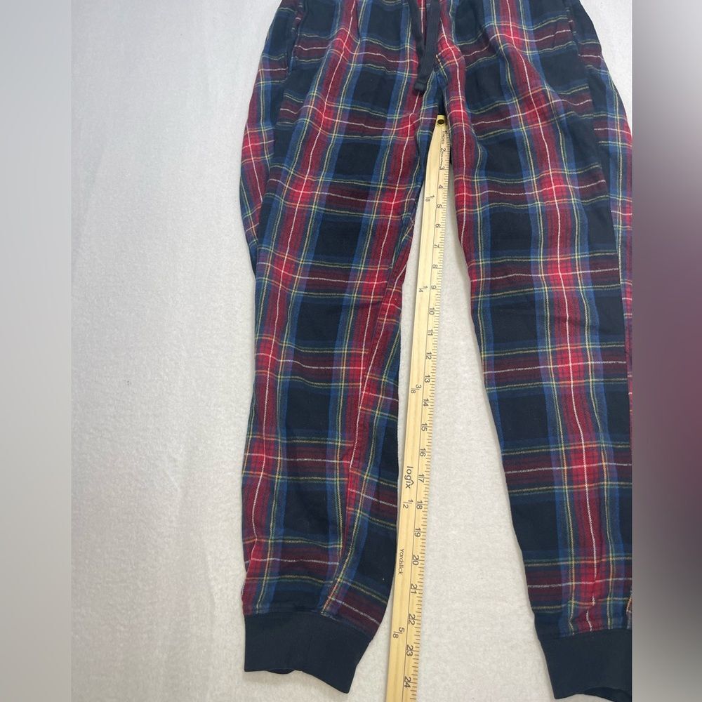 Abercrombie & Fitch Plaid Flannel Sleep Lounge Pants XS Red Blue Jogger - Picture 6 of 6